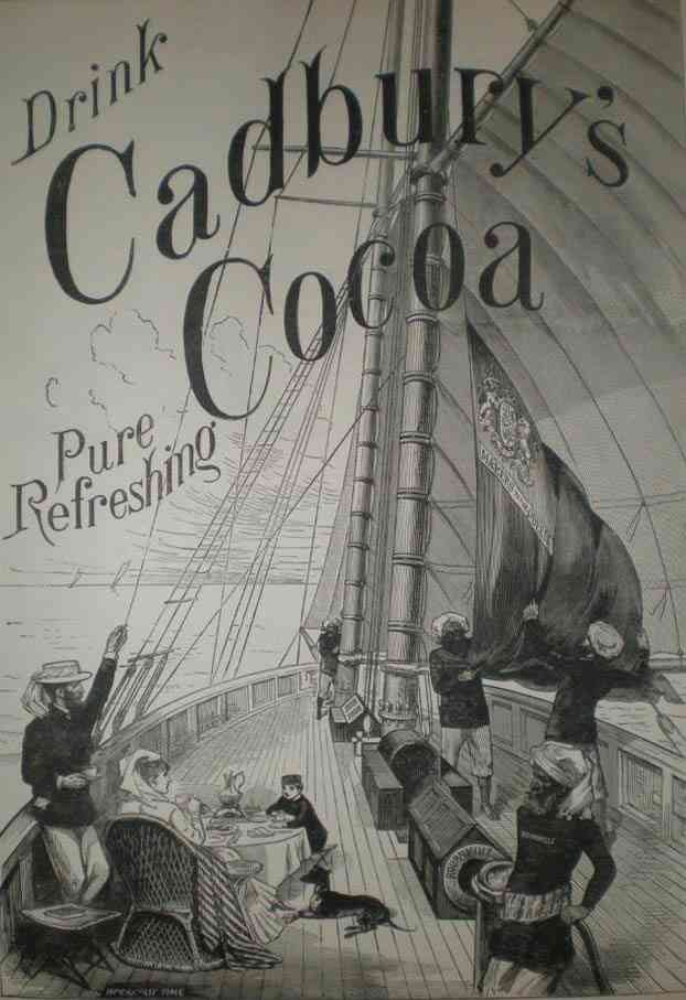 Cadburys Chocolate Pure Refreshing 1880S advert A4 Photo Print