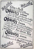 Cadburys Chocolates 1900S Bw Vintage Advert A4 Photo Print