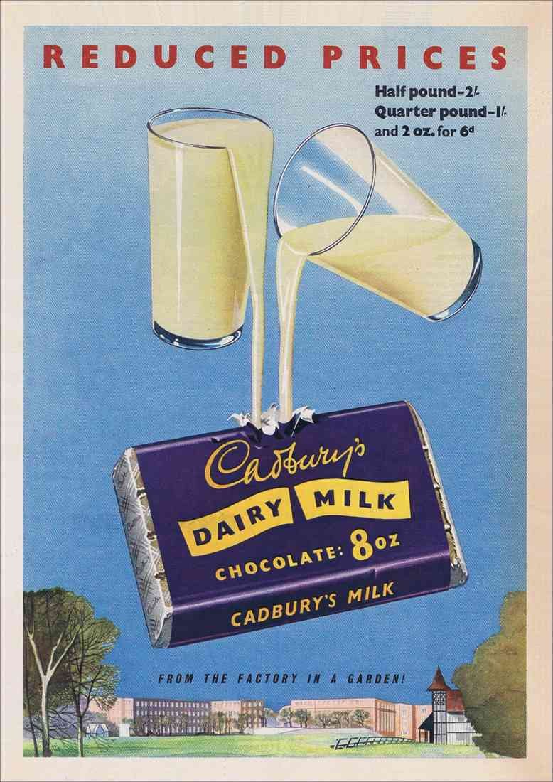 Cadburys Chocolates 1950S A4 Photo Print