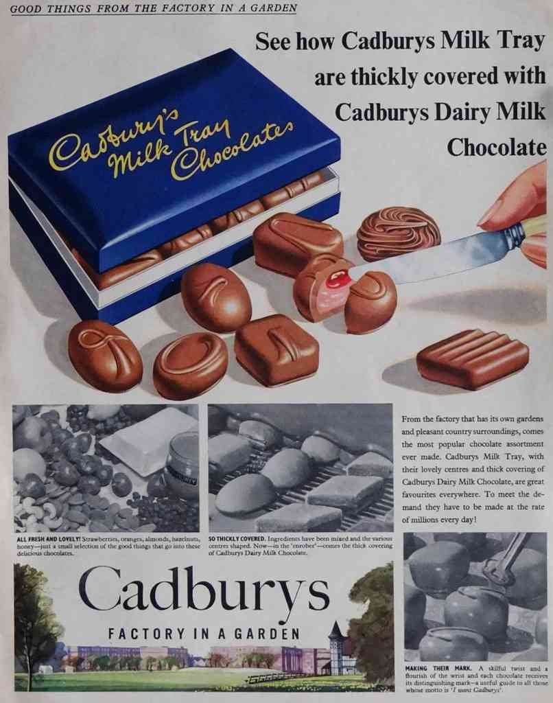 Cadburys Chocolates Milk Tray 1950S 2 Vintage Advert A4 Photo Print