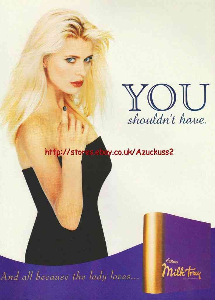 Cadburys Chocolates Milk Tray Blondfe Vintage Advert A4 Photo Print