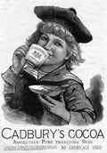Cadburys Cocoa Absolutely Pure 1890S advert A4 Photo Print