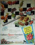 Cadburys Cocoa Roses 1950S Crossword advert A4 Photo Print
