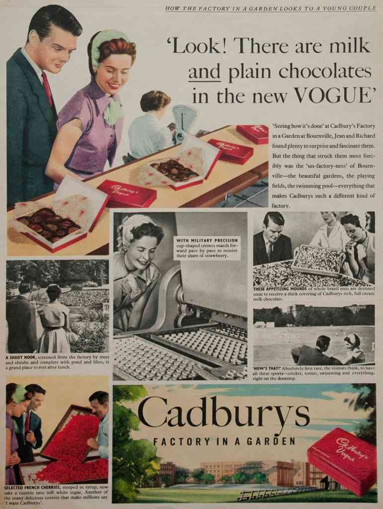 Cadburys Plain Chocolates Vintage Advert A4 Photo Print