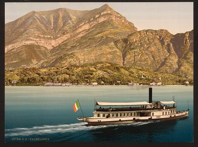 Cadenabbia Lake Como Vintage A4 Photo Print