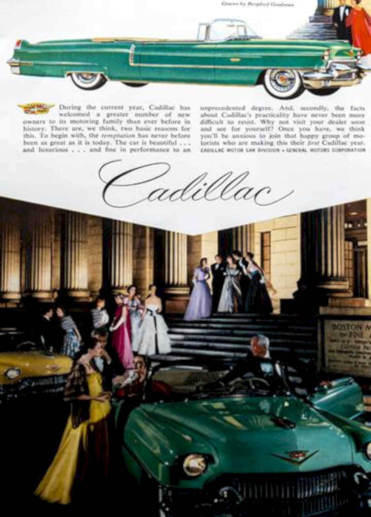Cadillac Coupe Ville Vintage Retro Advert Poster A4 Photo Print