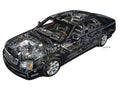 Cadillac Deville 2004 cutaway A4 Photo Print