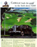 Cadillac Golf Course Vintage Retro Advert Poster A4 Photo Print