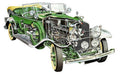 Cadillac V16 cutaway A4 Photo Print