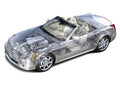 Cadillac XLR cutaway A4 Photo Print