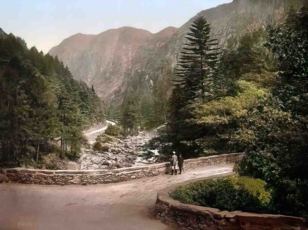 Caernarfonshire Beddgelert Aberglaslyn Pass2 Vintage A4 Photo Print