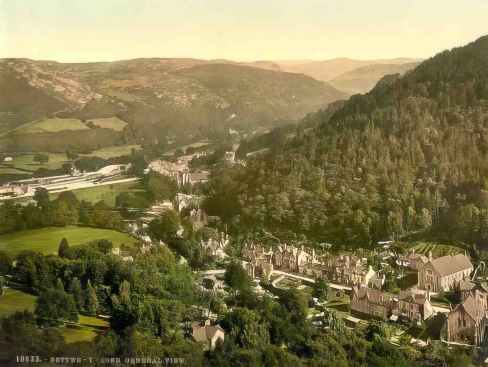 Caernarfonshire Betws y Coed General View Vintage A4 Photo Print