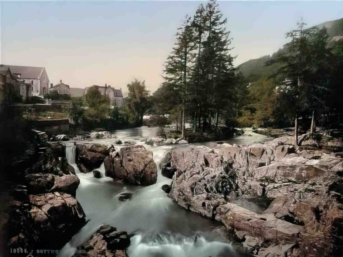 Caernarfonshire Betws y Coed Pont y Pair1 Vintage A4 Photo Print