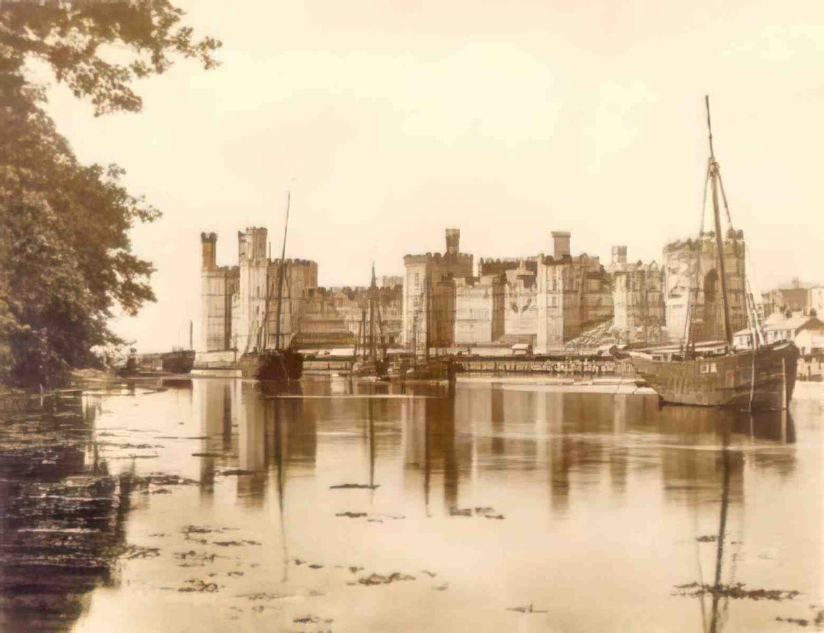Caernarfonshire Caernarfon Castle Vintage A4 Photo Print