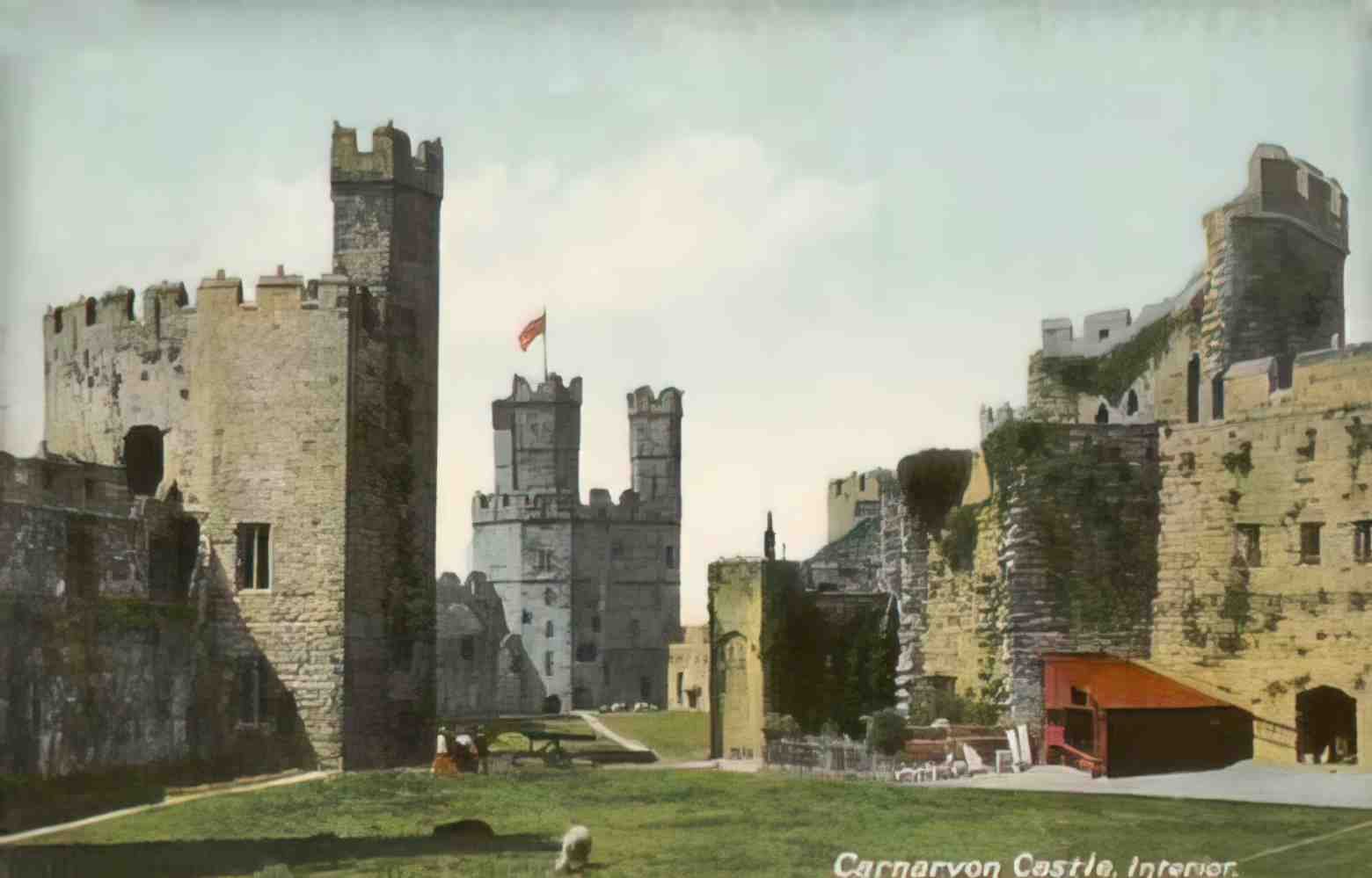 Caernarfonshire Caernarvon 1922 Vintage A4 Photo Print