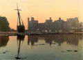 Caernarfonshire Caernarvon Castle at Sunset Vintage A4 Photo Print