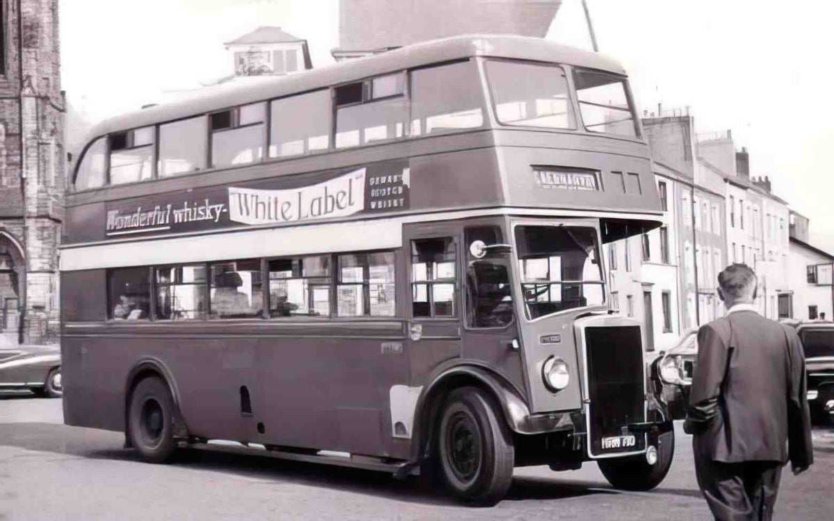 Caernarfonshire Caernarvon DD Bus 1950s Vintage A4 Photo Print