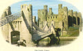 Caernarfonshire Conway Castle Vintage A4 Photo Print