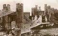 Caernarfonshire Conway Castle and Bridge 1938 Vintage A4 Photo Print