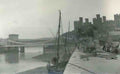 Caernarfonshire Conway Pier and Castle Picture Vintage A4 Photo Print