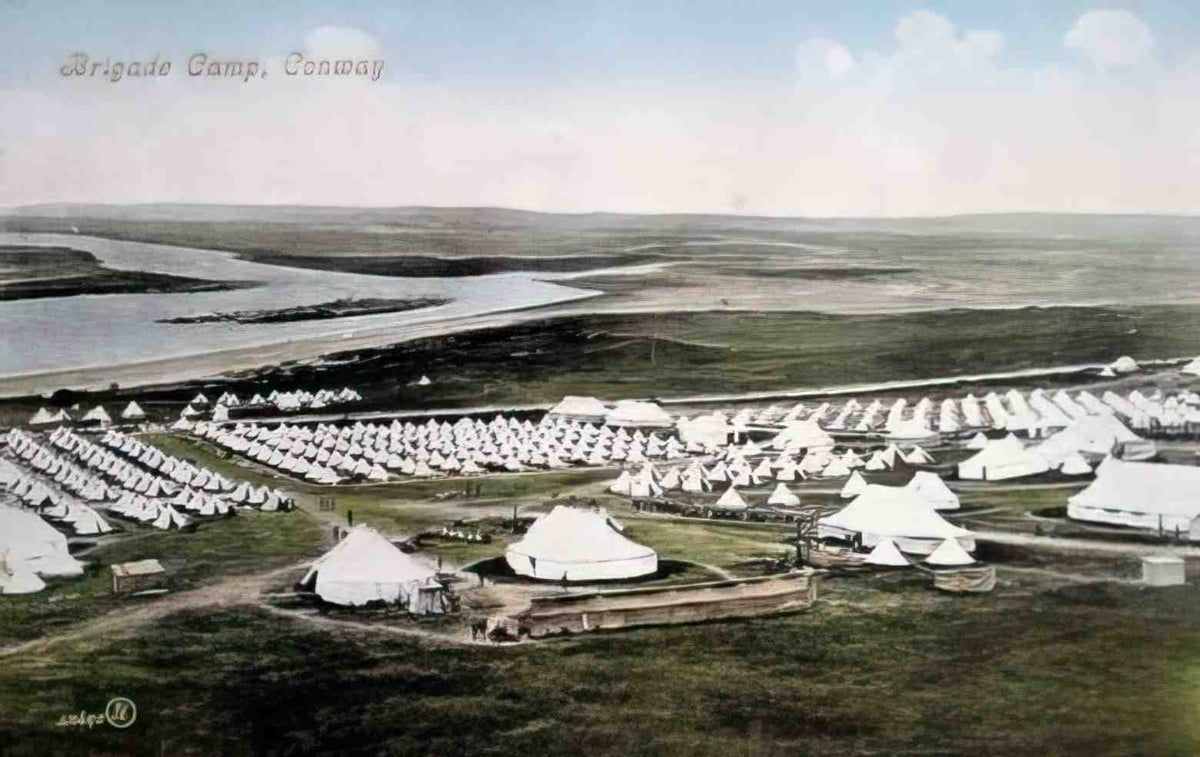 Caernarfonshire Conwy Brigade Camp 12080107 Vintage A4 Photo Print