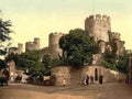 Caernarfonshire Conwy Castle Entrance Vintage A4 Photo Print