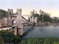 Caernarfonshire Conwy Castle Print 1920s Vintage A4 Photo Print