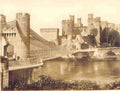 Caernarfonshire Conwy Castle Vintage A4 Photo Print