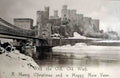 Caernarfonshire Conwy Christmas Card 12080071 Vintage A4 Photo Print