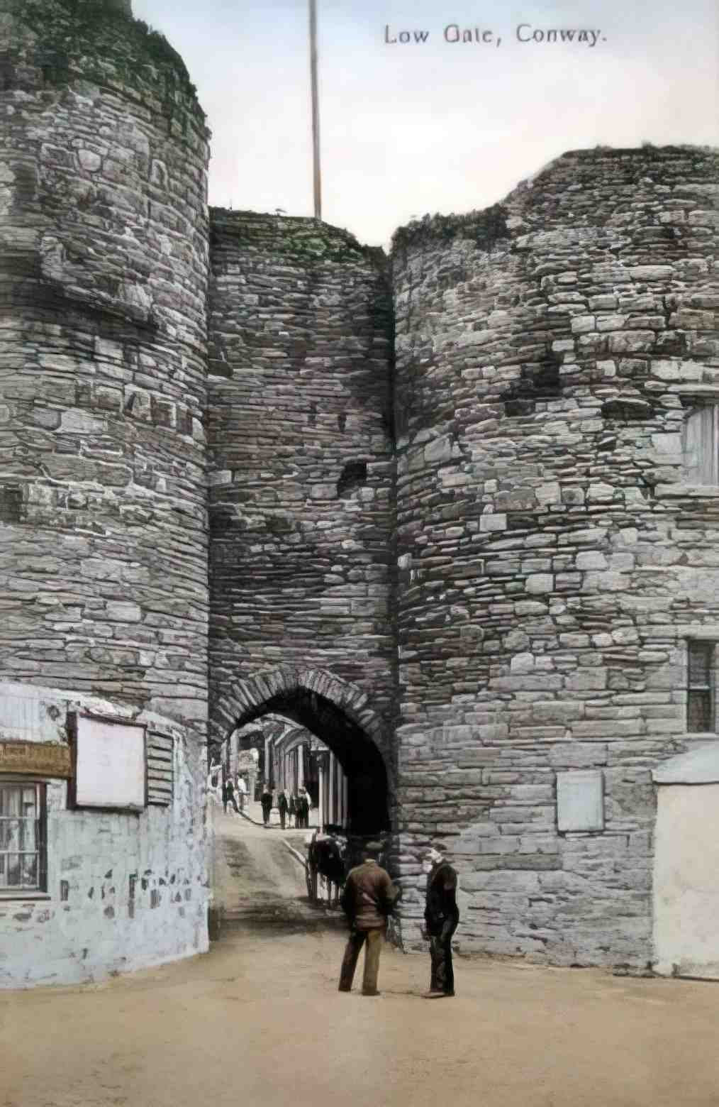 Caernarfonshire Conwy Low Gate 12080087 Vintage A4 Photo Print