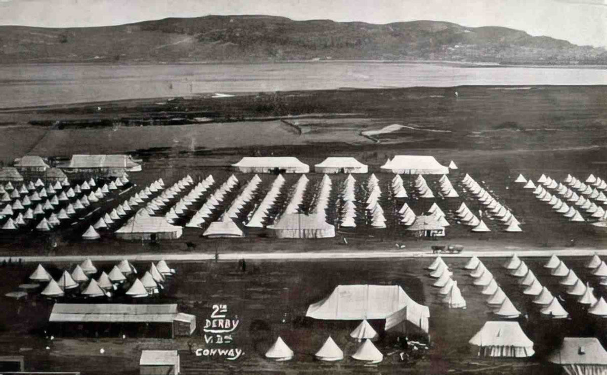Caernarfonshire Conwy Military Camp 1906 12080096 Vintage A4 Photo Print