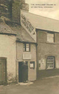 Caernarfonshire Conwy Smallest House in Great Britain 1920s Vintage A4 Photo Print