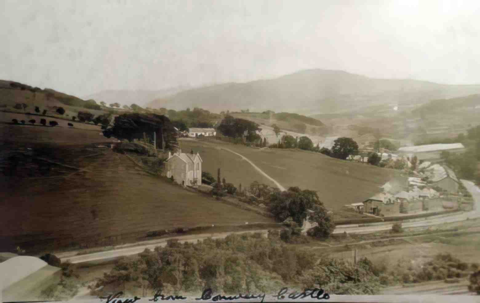 Caernarfonshire Conwy view from the Castle 1924 12080131 Vintage A4 Photo Print