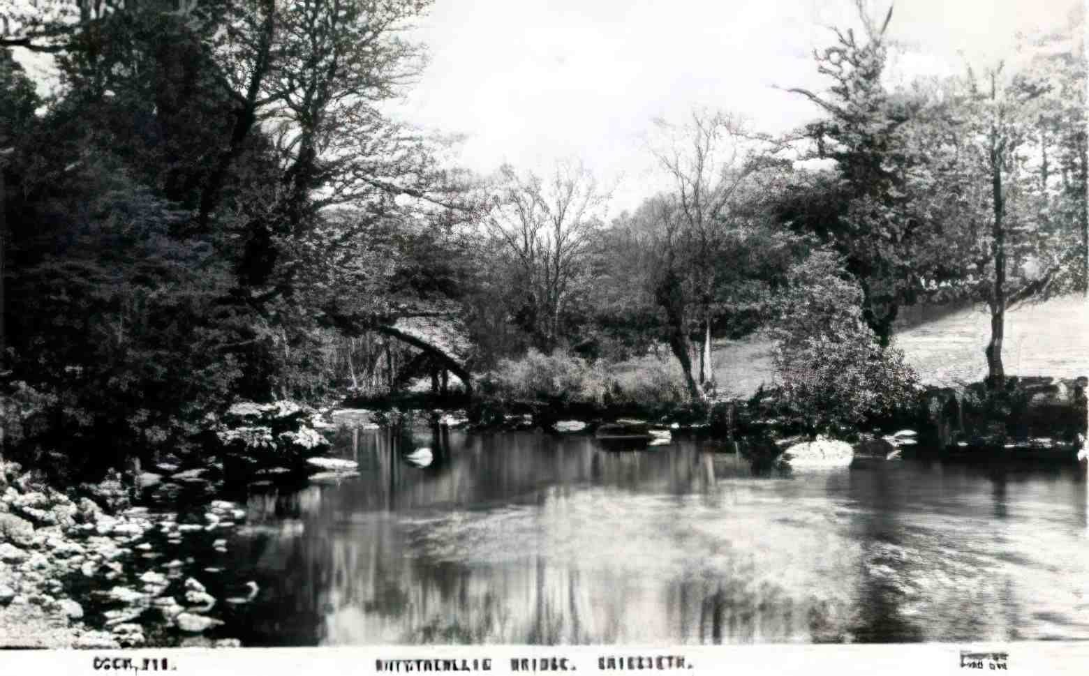 Caernarfonshire Criccieth Rhydybenllig Bridge Vintage A4 Photo Print