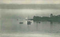 Caernarfonshire Deganwy Boats in the Evening 1910s Vintage A4 Photo Print