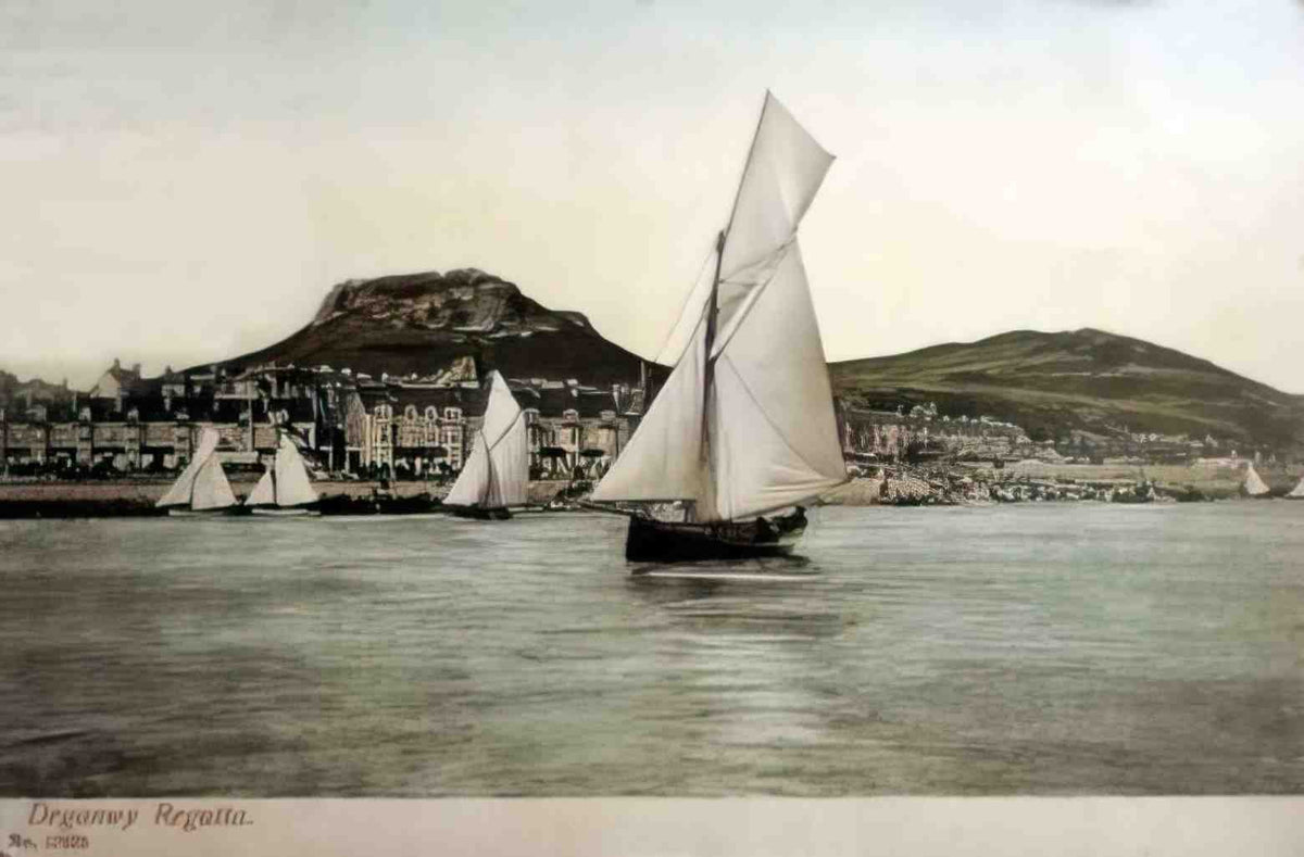 Caernarfonshire Deganwy Regatta Vintage A4 Photo Print