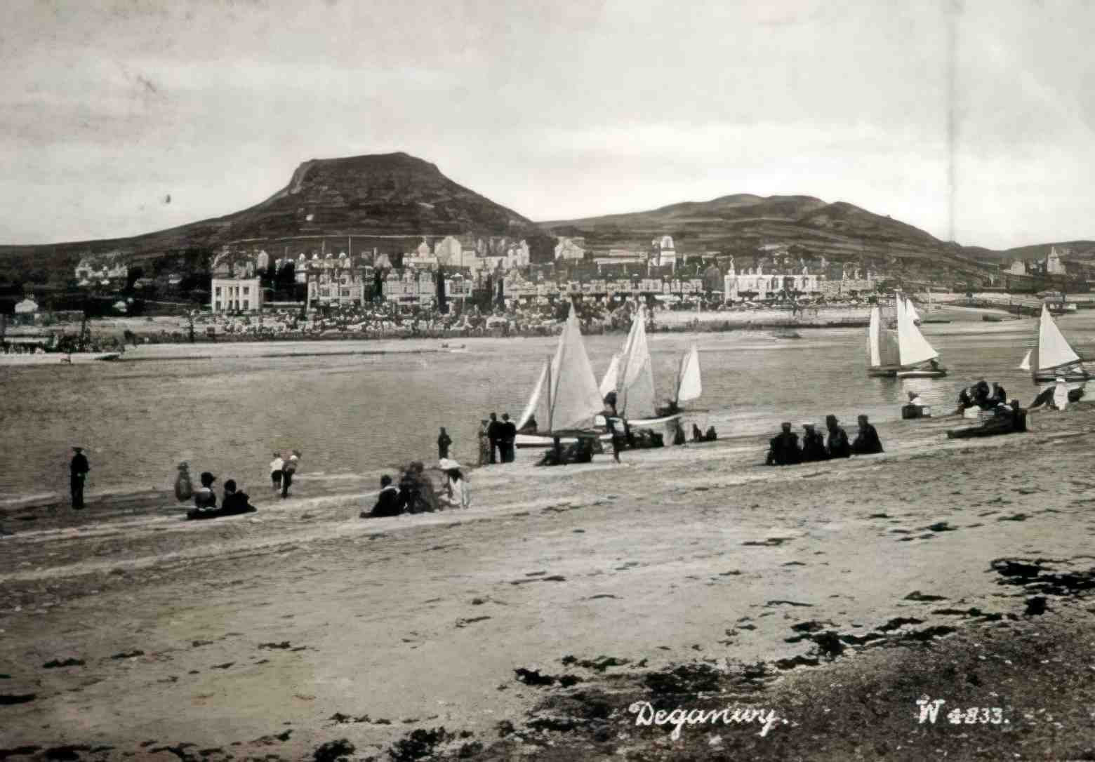 Caernarfonshire Deganwy Sailing II 1905 Vintage A4 Photo Print
