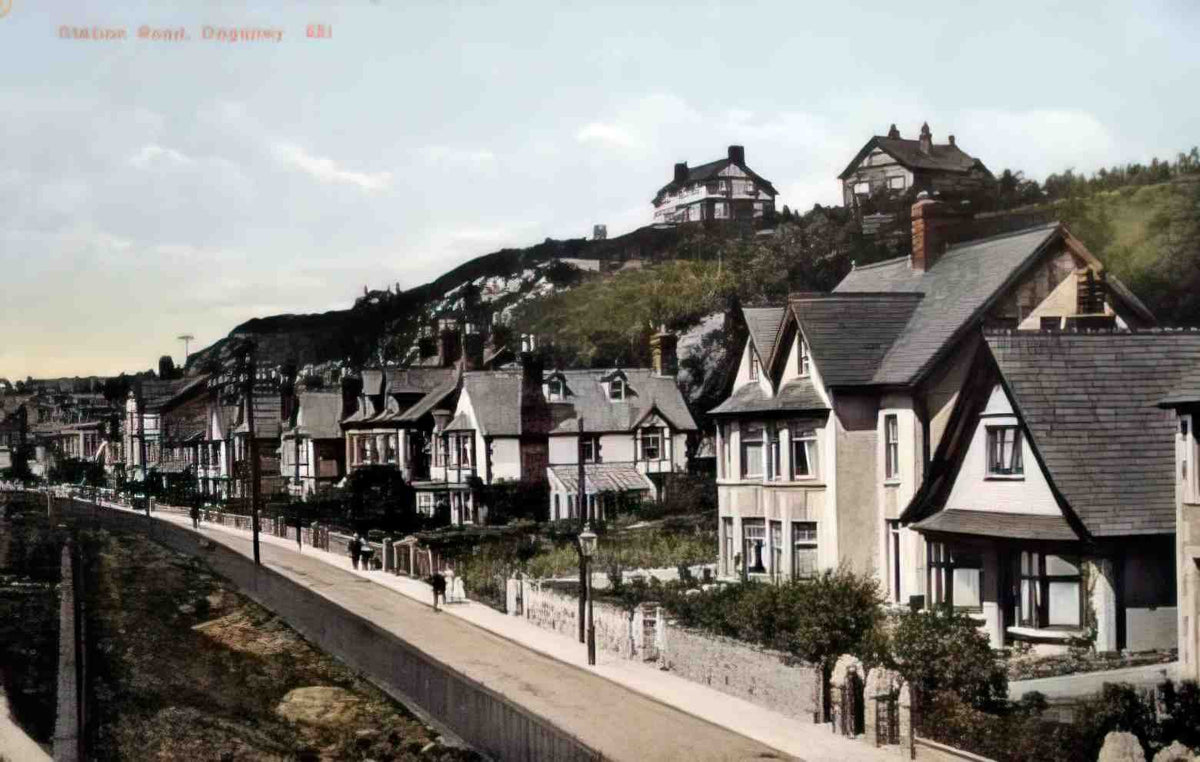 Caernarfonshire Deganwy Station Road II Vintage A4 Photo Print