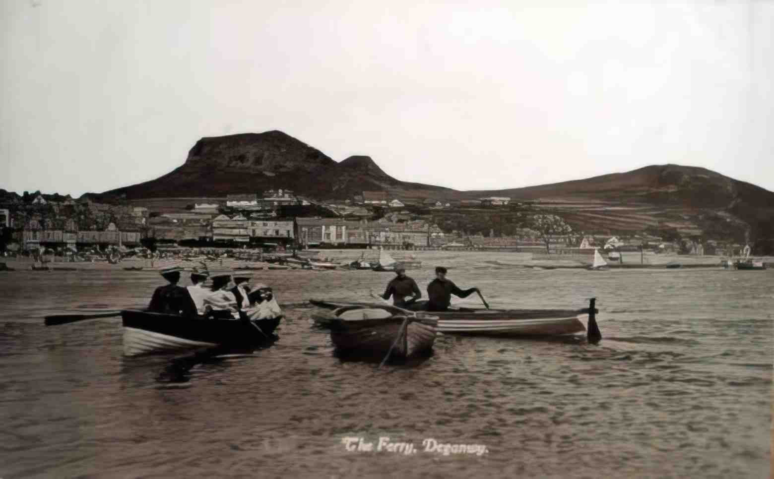 Caernarfonshire Deganwy The Ferry 1920 Vintage A4 Photo Print