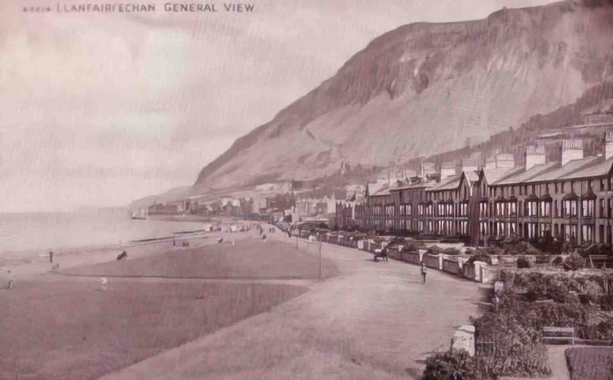 Caernarfonshire LLanfairfechan general view Vintage A4 Photo Print