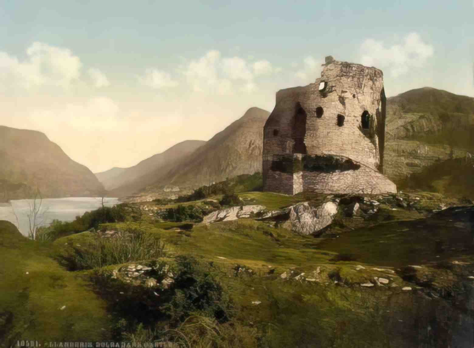 Caernarfonshire Llanberis Dolbadarn Castle Vintage A4 Photo Print
