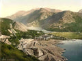 Caernarfonshire Llanberis General View Vintage A4 Photo Print