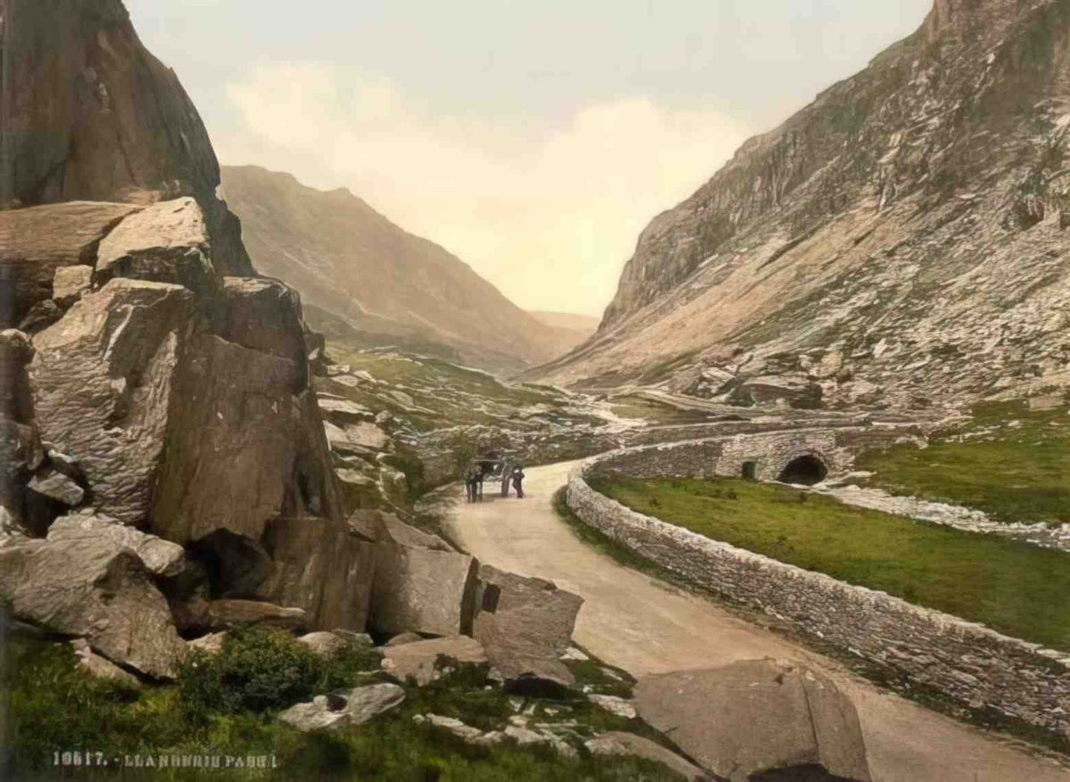 Caernarfonshire Llanberis Pass1 Vintage A4 Photo Print