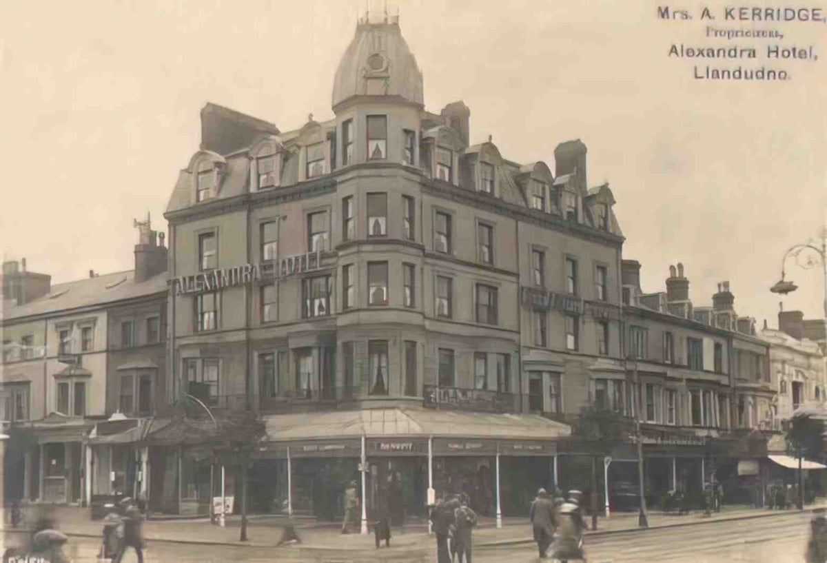 Caernarfonshire Llandudno Alexandra Hotel c1920s 1024pix Vintage A4 Photo Print
