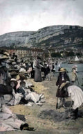 Caernarfonshire Llandudno Beach c1905 Vintage A4 Photo Print