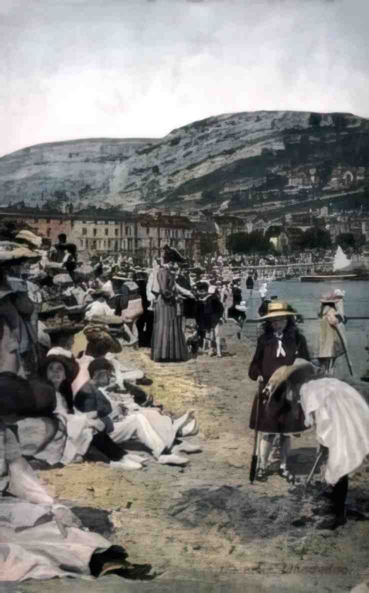 Caernarfonshire Llandudno Beach c1905 Vintage A4 Photo Print