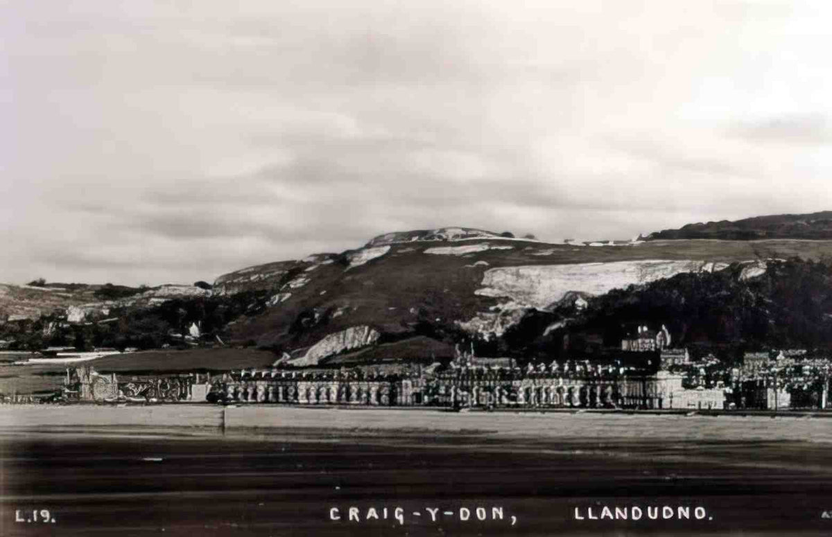 Caernarfonshire Llandudno Craig y Don Vintage A4 Photo Print