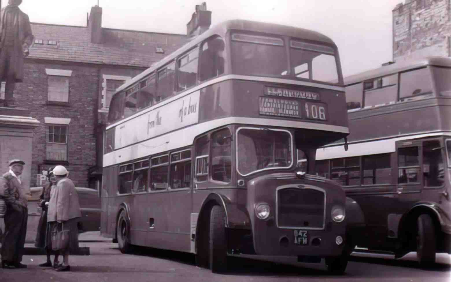 Caernarfonshire Llandudno DD Bus 1950s Vintage A4 Photo Print