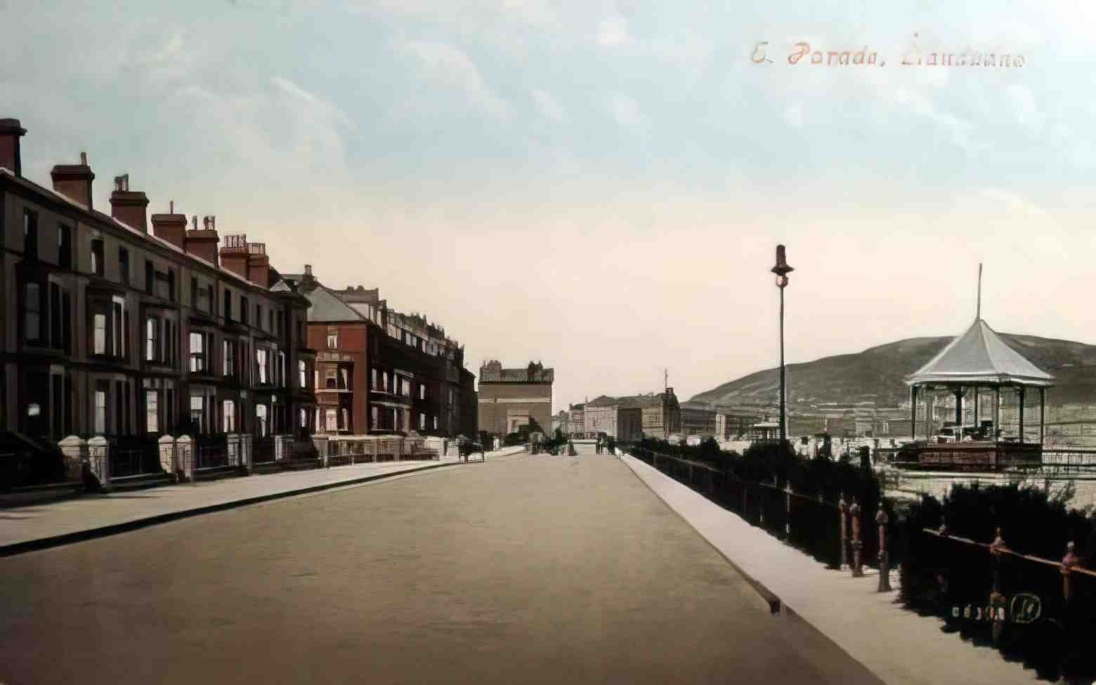Caernarfonshire Llandudno East Parade 1907 Vintage A4 Photo Print