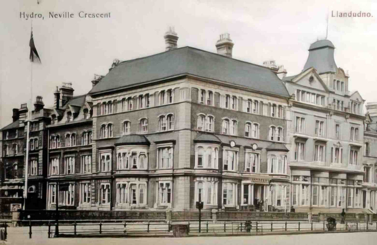Caernarfonshire Llandudno Hydro Hotel Neville Crescent Vintage A4 Photo Print